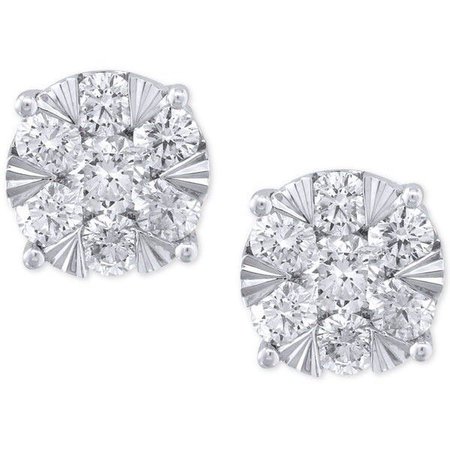 Effy Diamond Stud Earrings (1-5/8 ct. t.w.) in 14k White Gold ($6,299)