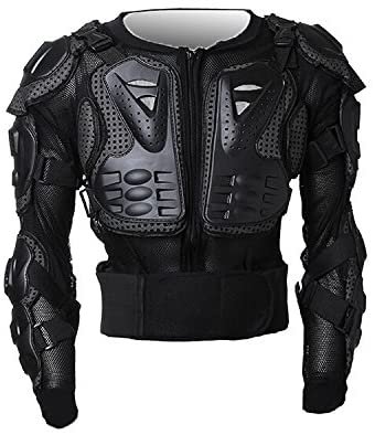 Amazon.com: Goldfox Men's Motorbike Motorcycle Protective Body Armour Armor Jacket Guard Bike Bicycle Cycling Riding Biker Motocross Gear Black (Large): Automotive