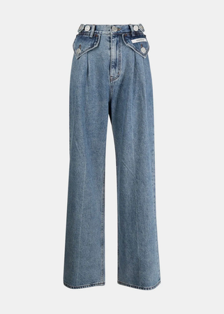KIMHEKIM Blue Two-Pocket Denim Jeans