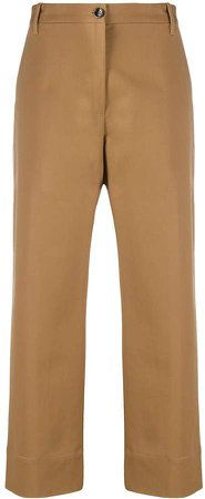 Nine In The Morning Lavinia straight-leg cropped trousers