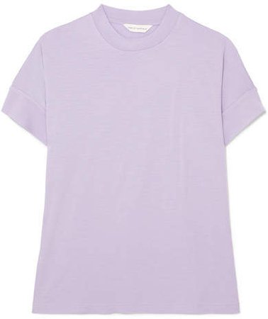 King & Tuckfield - Merino Wool T-shirt - Lilac