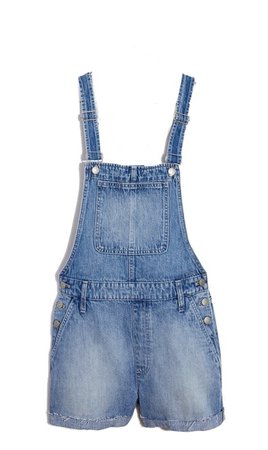front of overalls