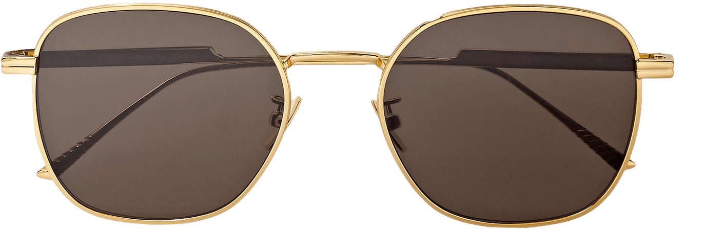 Bottega Veneta Gold Light Ribbon square-frame gold-tone sunglasses | Bottega Veneta | NET-A-PORTER | ShopLook