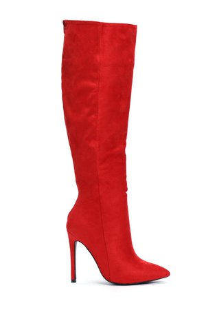 Typical Me Heeled Boot - Red