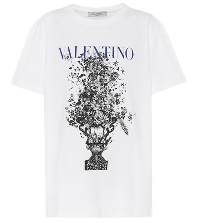 VALENTINO Logo cotton-jersey T-shirt