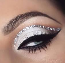 silver and white eye makeup - Google Search