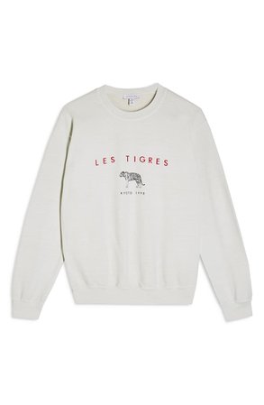 Topshop Les Tigres Crew Sweatshirt | Nordstrom