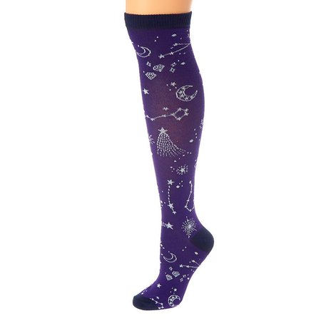 Purple Constellation Socks 1