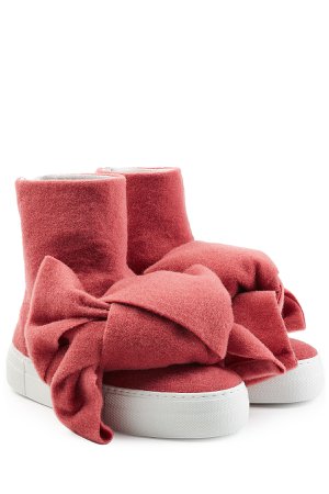 Felted Wool Platform Boots with Bows Gr. EU 41