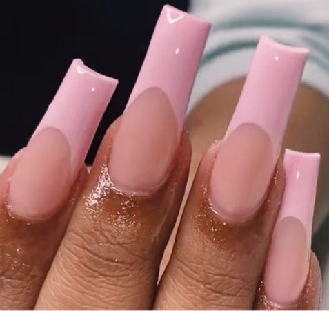 pink french tips