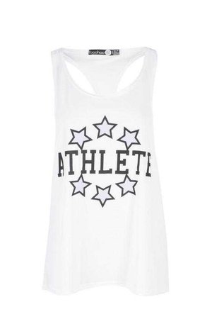 Fit Athlete Slogan Workout Vest | Boohoo