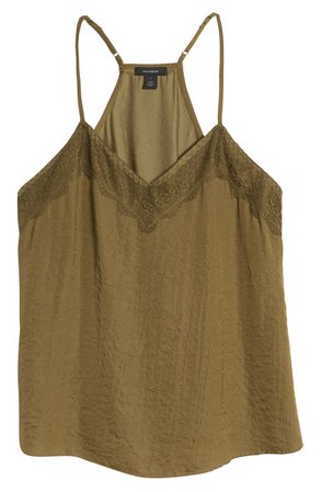 Olive green cami top