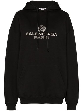 Balenciaga Logo Hoodie For Women | Farfetch.com