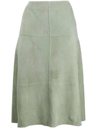 Arma High-Rise A-Line Skirt 005L20105002 Green | Farfetch