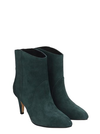 Bibi Lou Bibi Lou High Heels Ankle Boots In Green Suede - green - 11165379 | italist