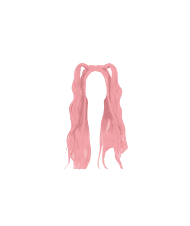 Strawberry Milk | Pink Hair Half Down Pigtails (Dei5 e