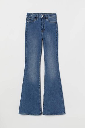 Flared High Jeans - Blue