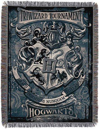 Harry Potter, "Tri Wizard" Woven Tapestry Throw Blanket, 48" x 60": Amazon.ca: Home & Kitchen