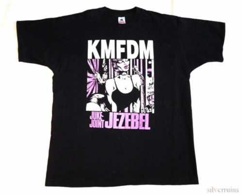KMFDM Vintage T Shirt 90's CONCERT Jezebel TOUR Alt Indie Industrial BAND | eBay