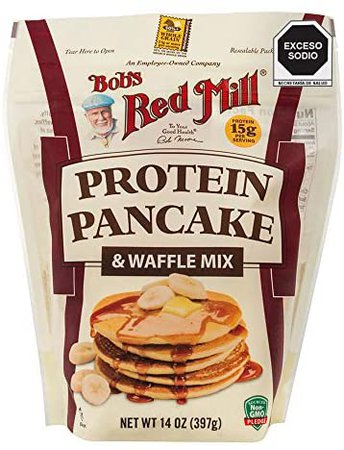 Amazon.com : Bob's Red Mill Resealable Protein Pancake & Waffle Mix, 14 Oz (4 Pack) : Grocery & Gourmet Food