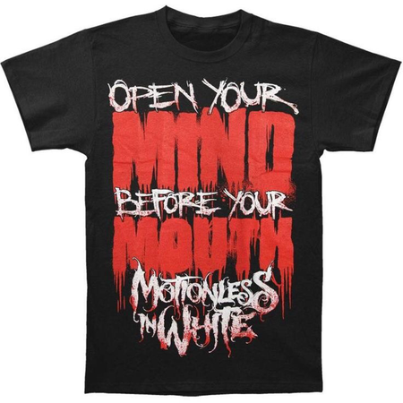MIW OPEN YOU MIND BEFORE YOUR MOUTH band tee