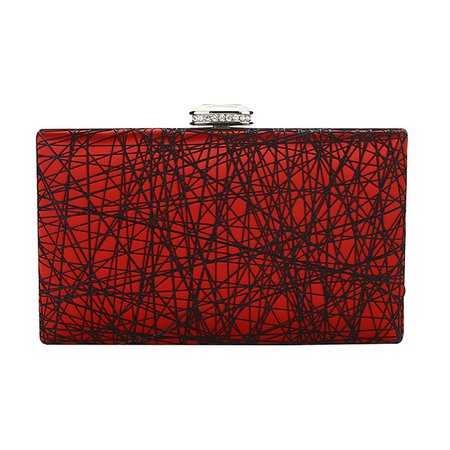 Women's Bags Polyester Alloy Evening Bag Crystals Geometric Pattern Rhinestone Crystal Evening Bags Wedding Party Event / Party Black Blue Red 7327773 2021 – $54.58