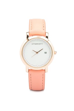 Minimal Peach Rose Gold Watch - ShopperBoard