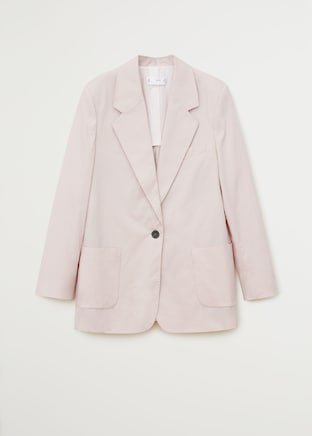 Pockets suit blazer - Women | Mango USA lilac