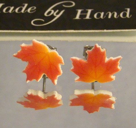 Fall Leaf stud earrings - Harvest Jewerly - Autumn Leaves
