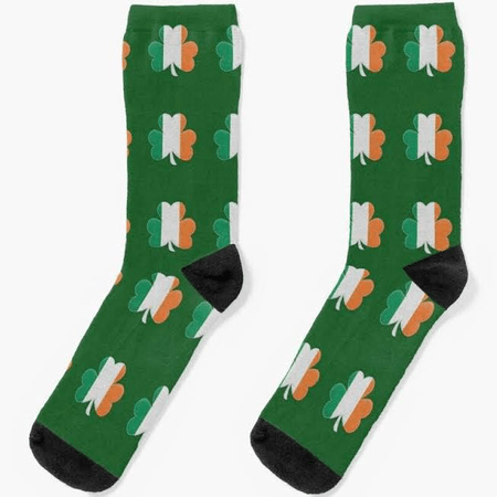 Irish Flag Irish Shamrock Socks
