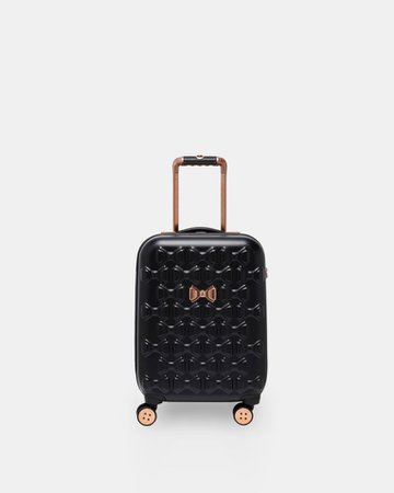Bow detail small suitcase - Black | Bags | Ted Baker UK