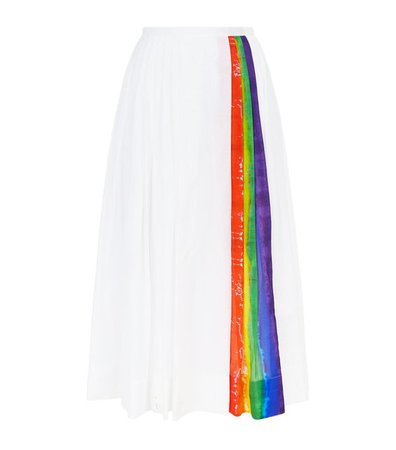 Burberry Rainbow Pleated Skirt