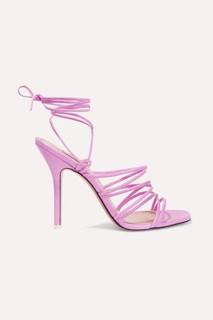 The Leather Sandals - Baby pink