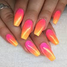 summer sunset acrylic nails - Google Search