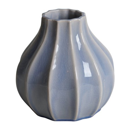 Buy Sir/Madam Tamra Eathenware Vase - Small - Pastel Blue | AMARA