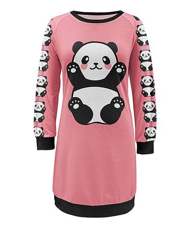 PixieLady Pink & Black Panda Raglan Dress - Women & Plus | Best Price and Reviews | Zulily