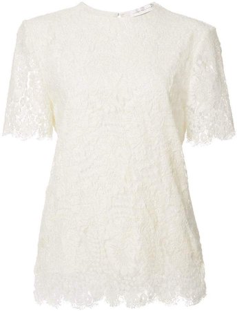 lace shortsleeved blouse