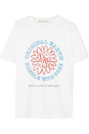 Stella McCartney | + NET SUSTAIN T-Shirt aus Biobaumwoll-Jersey mit Print | NET-A-PORTER.COM