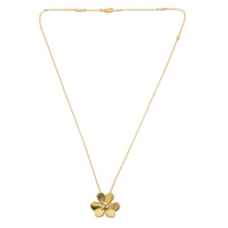 Van Cleef & Arpels Yellow Gold Frivole Diamond Necklace
