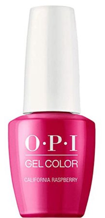 California raspberry OPI nail color
