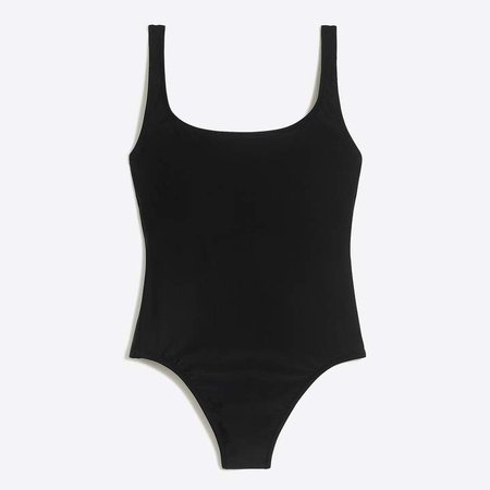 Scoopback one-piece swimsuit