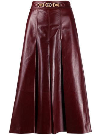Gucci Horsebit Detail Pleated Skirt - Farfetch