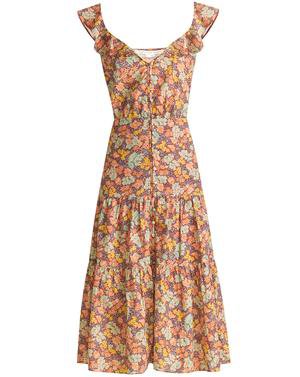 Malgosia Floral Midi Dress | Veronica Beard