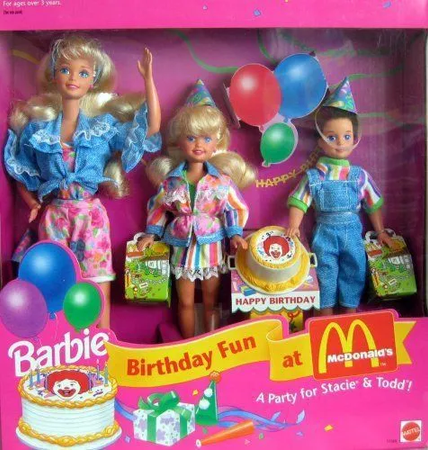 birthday fun at McDonalds barbie Stacie Todd