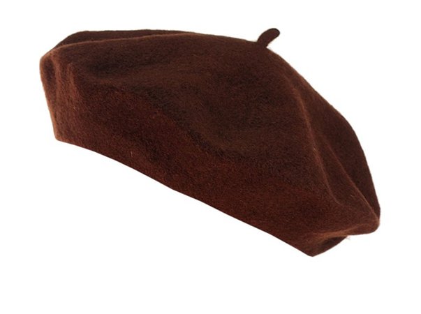 chocolate brown beret