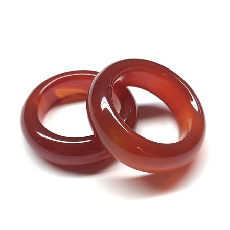 Buy Whitestone Jewelry Co. Strawberry Rhubarb Red Carnelian Stone Band Ring, Stackable, (Size 11.25) at Amazon.in