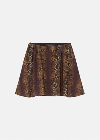 Versace Python Mini Skirt