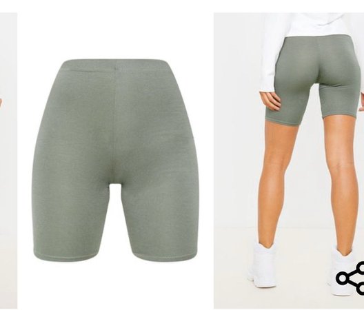 olive green biker shorts | Mercari