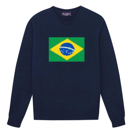 Knitted Flag Sweater - Brazil - Rowing Blazers