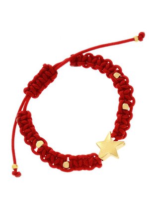 ALBERTO GALLETI STARLIGHT Red Woven Bracelet – PRET-A-BEAUTE.COM